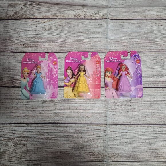 Disney Princess Figurine Set - Ariel, Belle and Cinderella - NEW SEALED - Picture 1 of 1